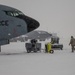 Working on flight line in a snow storm in Maine