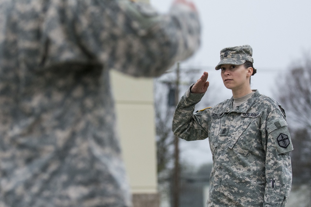 Blowing down barriers: Female first sergeant takes charge of combat engineer company
