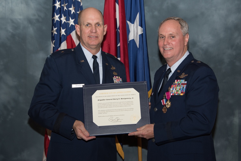 Brig. Gen. Harry Montgomery Jr. receives a Letter of Appreciation from President Obama