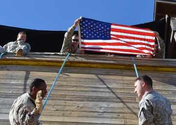 Soldier re-enlists at Eagle Tower
