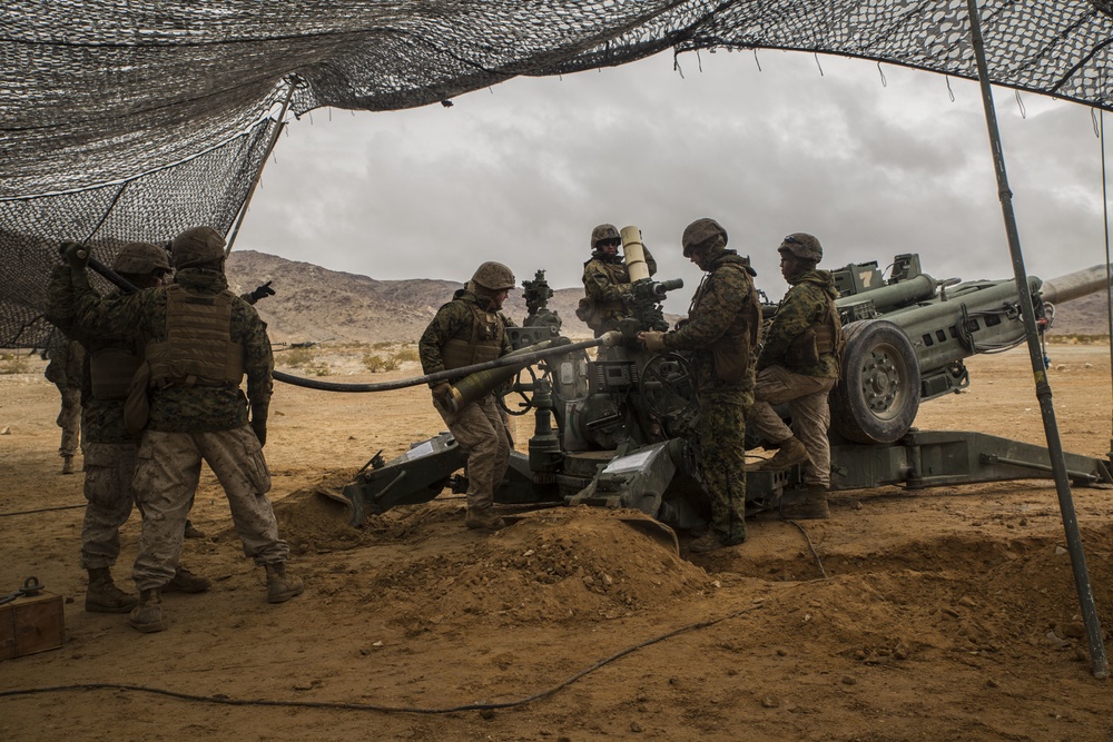 Ground Combat Element brings big guns for ITX 2-15:M777A2 Howitzer