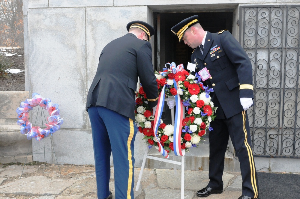 President William H. Harrison remembered in wreath laying ceremony