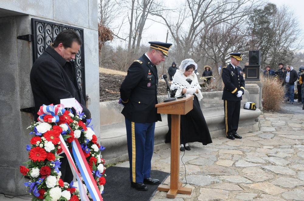 President William H. Harrison remembered in wreath laying ceremony