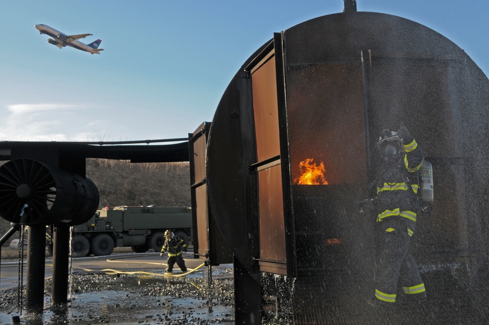 NC National Guard firefighters take to the burn pit