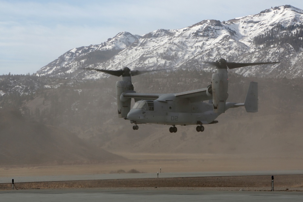 VMM-268 Supports Mountain Exercise 1-15 at Marine Corps Mountain Warfare Training Center Bridgeport, California
