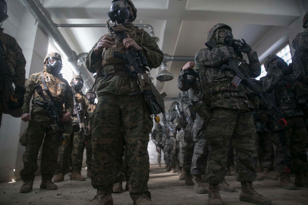 Gas Chamber: ROK Marines, 3/3 train CBRN contamination