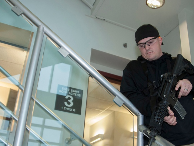 Active shooter drill in NS Everett