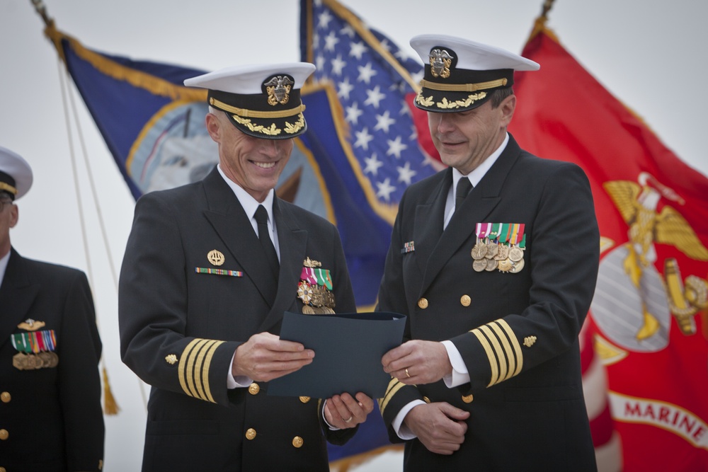 U.S. Navy Capt. Olson Retirement