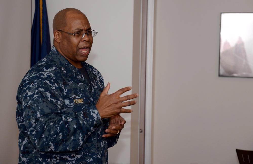 Rear Adm. Young visits NRDLA