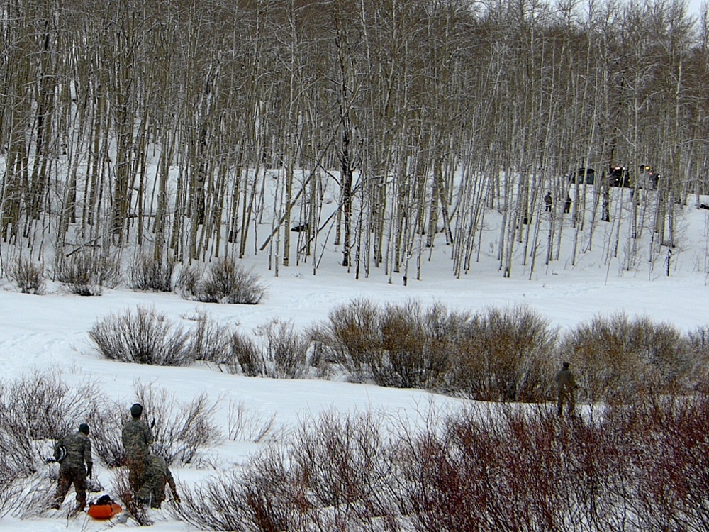 Colorado National Guard conducts Snow Response Training