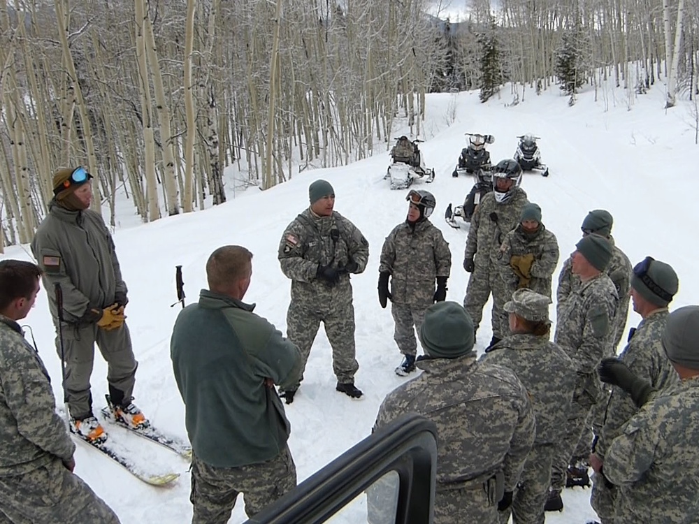 Colorado National Guard conducts Snow Response Training