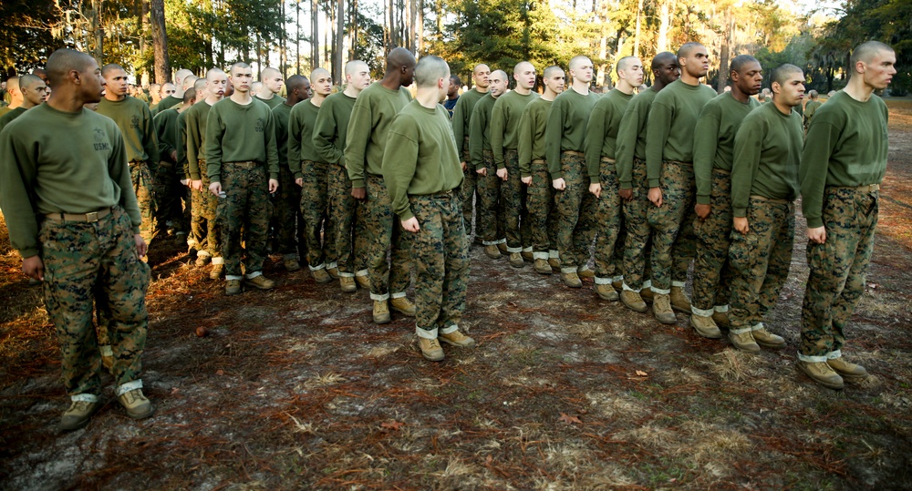 Photo Gallery: Marine recruits fight with pugil sticks, bayonet training on Parris Island