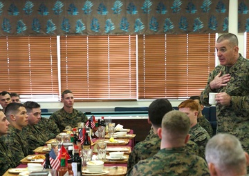 Sgt. Maj. Battaglia visits Okinawa Marines