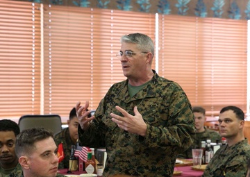 Sgt. Maj. Battaglia visits Okinawa Marines