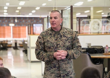 Sgt. Maj. Battaglia visits Okinawa Marines