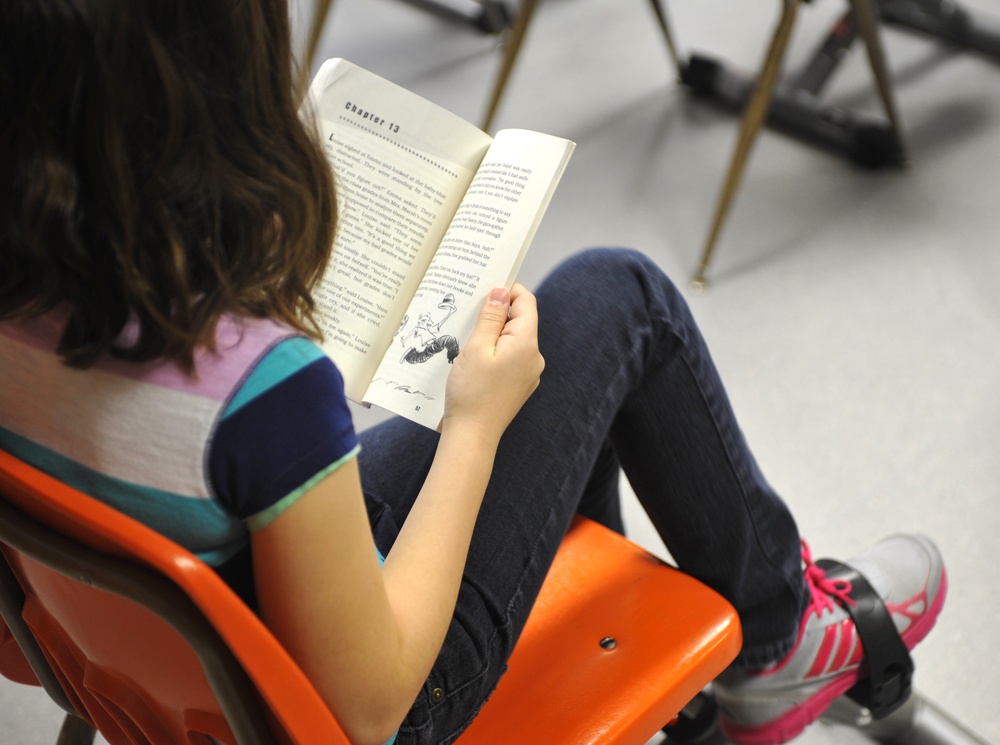 Pedaling through paragraphs: Sembach fifth-graders begin Read and Ride Program