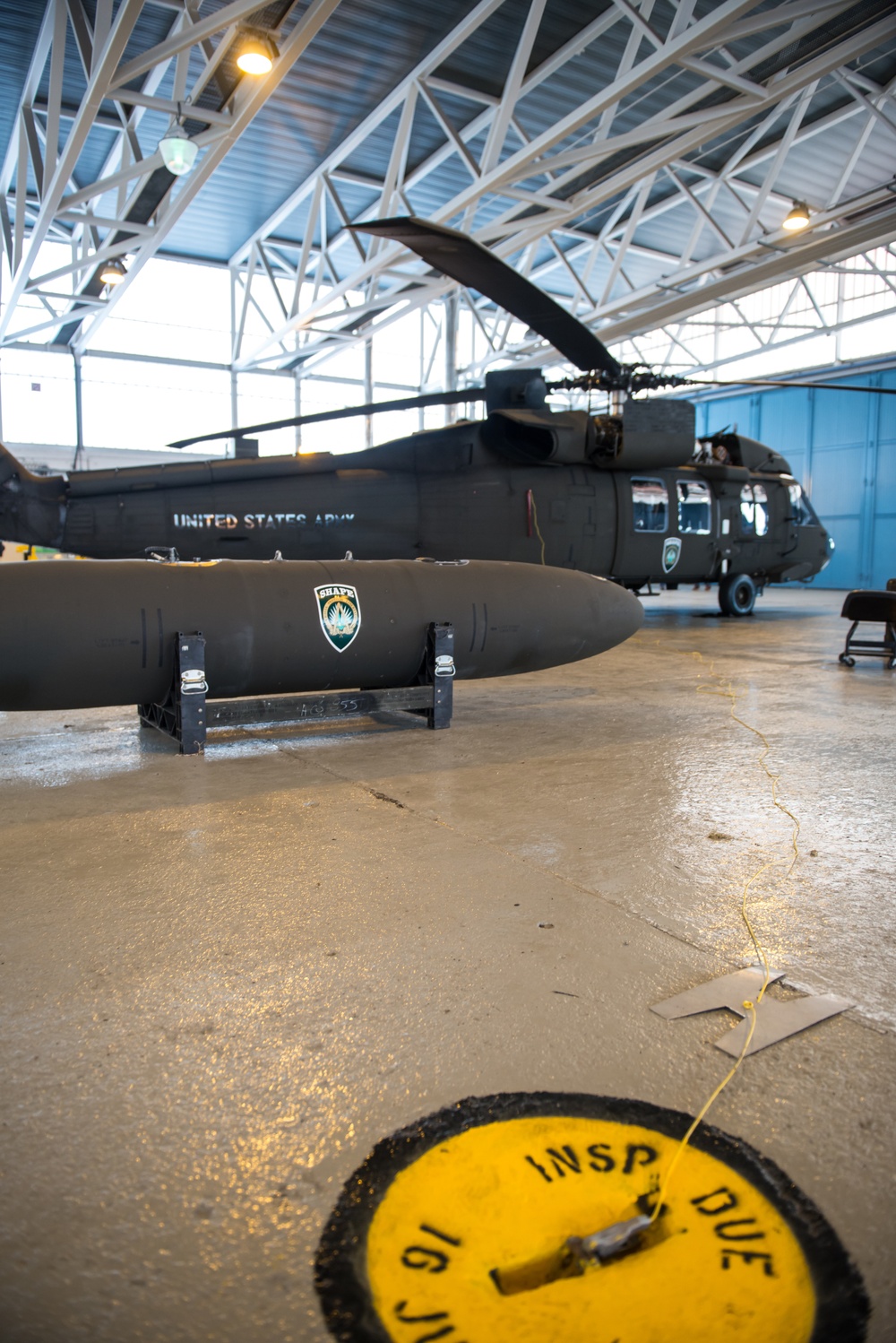 Views of a UH-60A Black Hawk helicopter