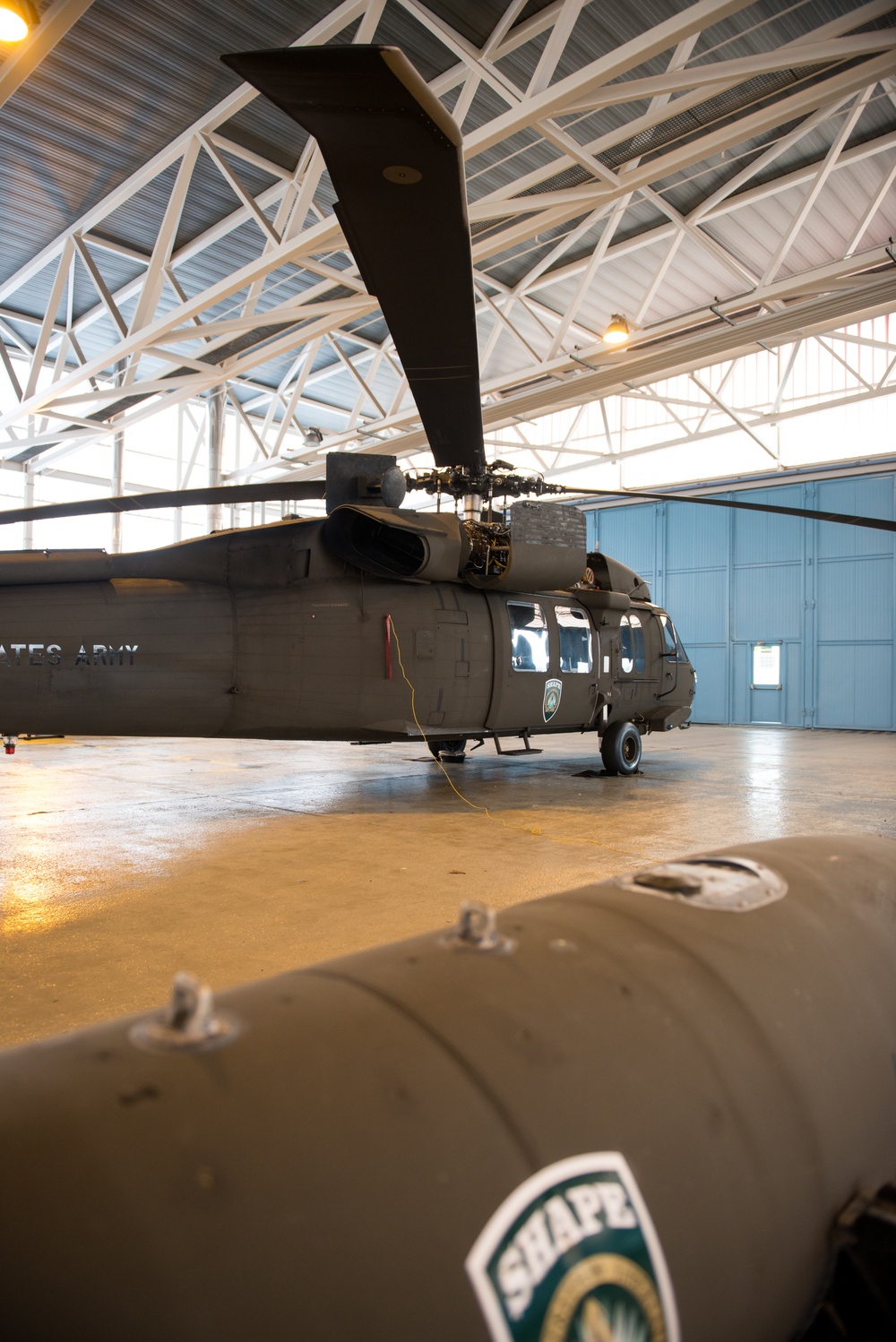 Fuel tank for long-distance flights of the U.S. Army UH-60A Black Hawk helicopters 