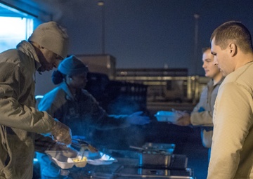 116th Services Flight serves up a culinary delight at night