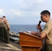 11th MEU Marines graduate leadership course at sea