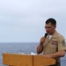 11th MEU Marines graduate corporal's course on USS Comstock