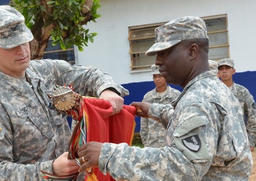 Fort Hood engineers complete mission, case colors, head home