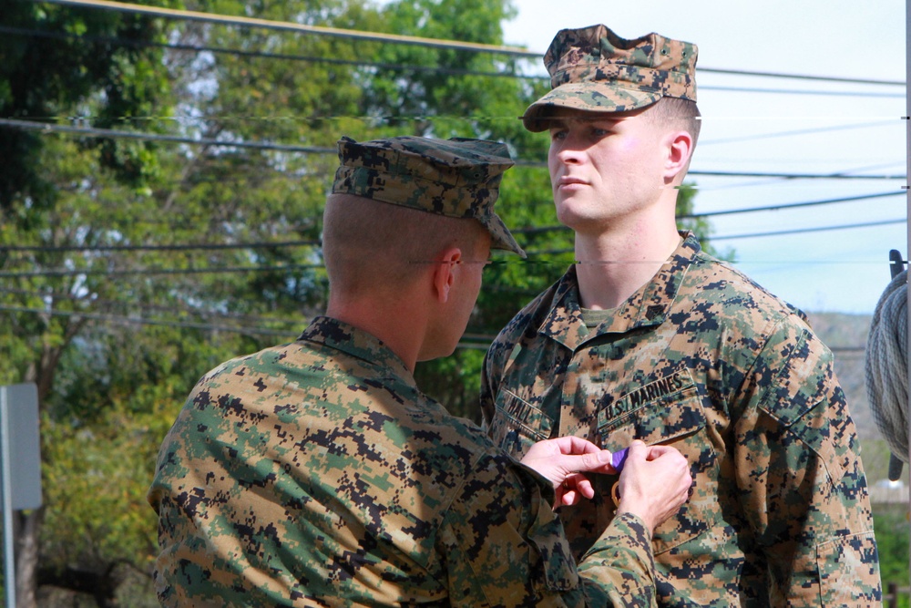 1/1 Marine awarded Purple Heart