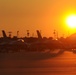 The sun goes down on the flight line during Sentry Savannah 15-1