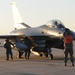 DC Air National Guard members prepare F-16C for flight