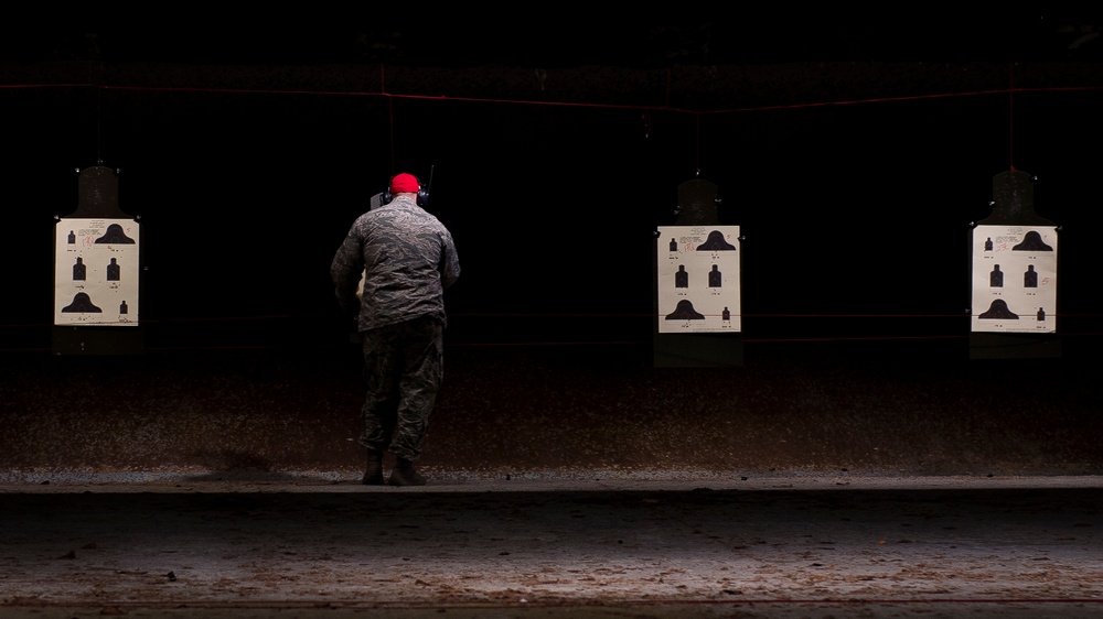 ‘A shot in the dark:’ SFS Airmen hone their firing skills at night