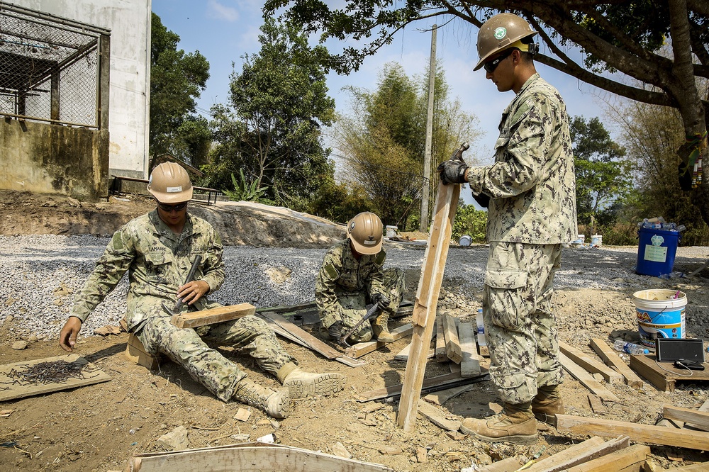 NMCB 4 Sailors, RTMC, Indian Army Prepare to Wrap-up Construction Project