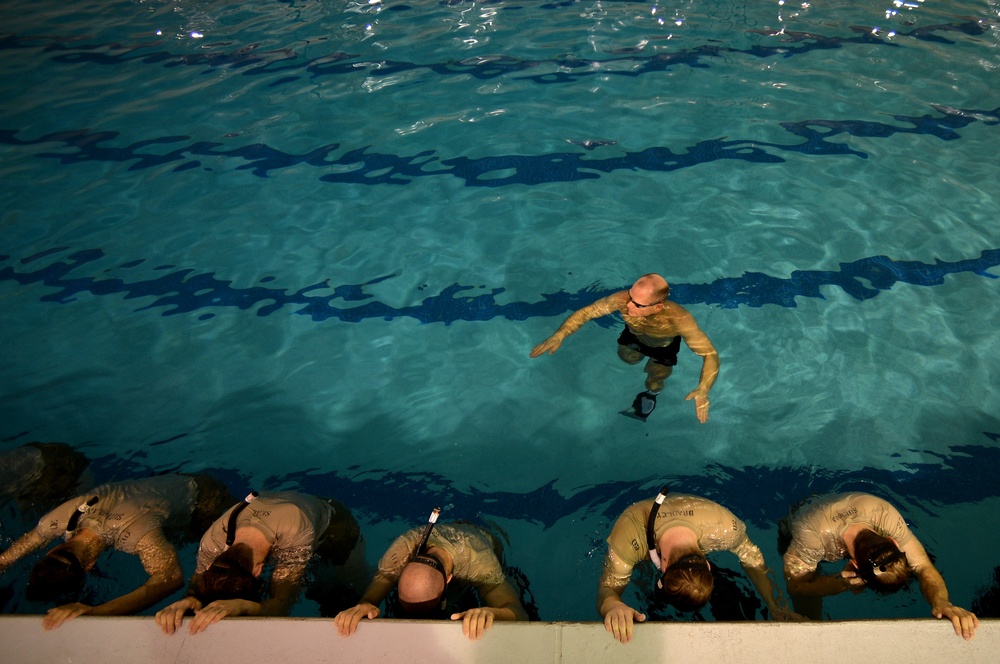CCT trainees endure water circuit training