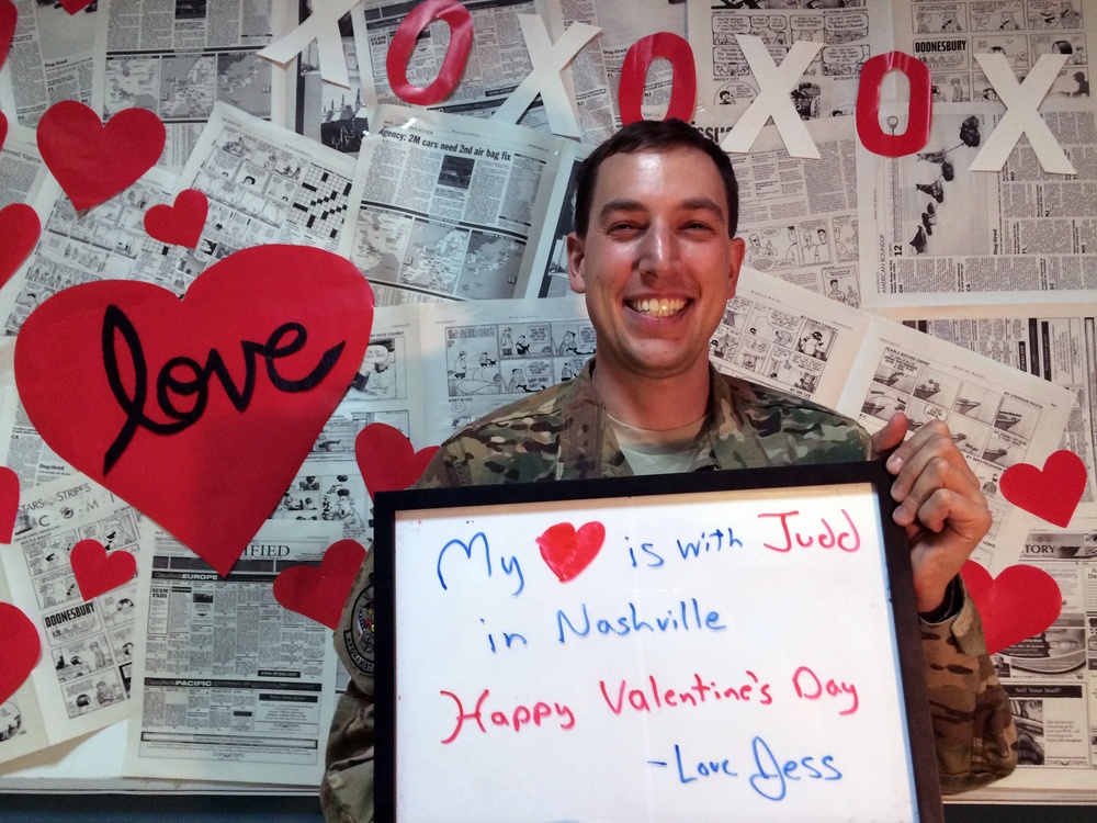 Valentine's Day greetings from Afghanistan