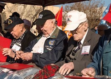 Survivors honored, remember battle for Iwo Jima 70 years ago