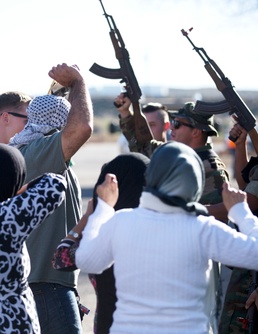 SPMAGTF Trains aboard Marine Corps Logistics Base Barstow