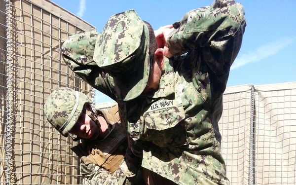 NMCB 3 Seabees on guard