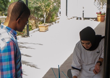 Back to school: Soldiers and Kuwaiti students celebrate liberation