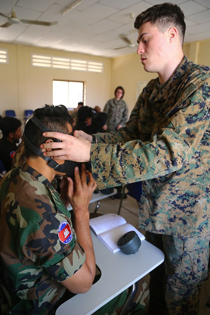 11th MEU CBRN Trains in Cambodia