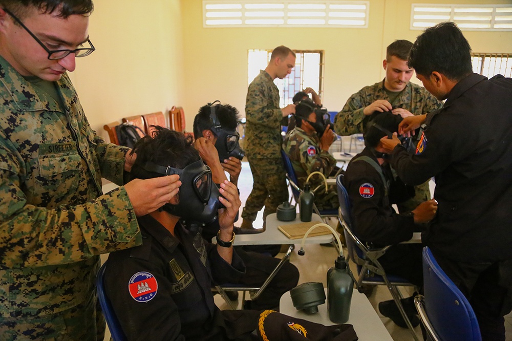 11th MEU CBRN Trains in Cambodia