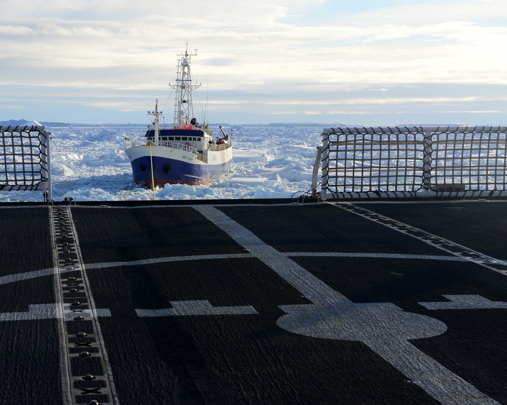 Polar Star frees vessel from Antarctic ice