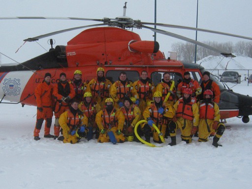Coast Guard Air Station Detroit rescues 2 from ice