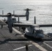 Ospreys take off from USS Bonhomme Richard