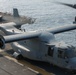 Ospreys take off from USS Bonhomme Richard