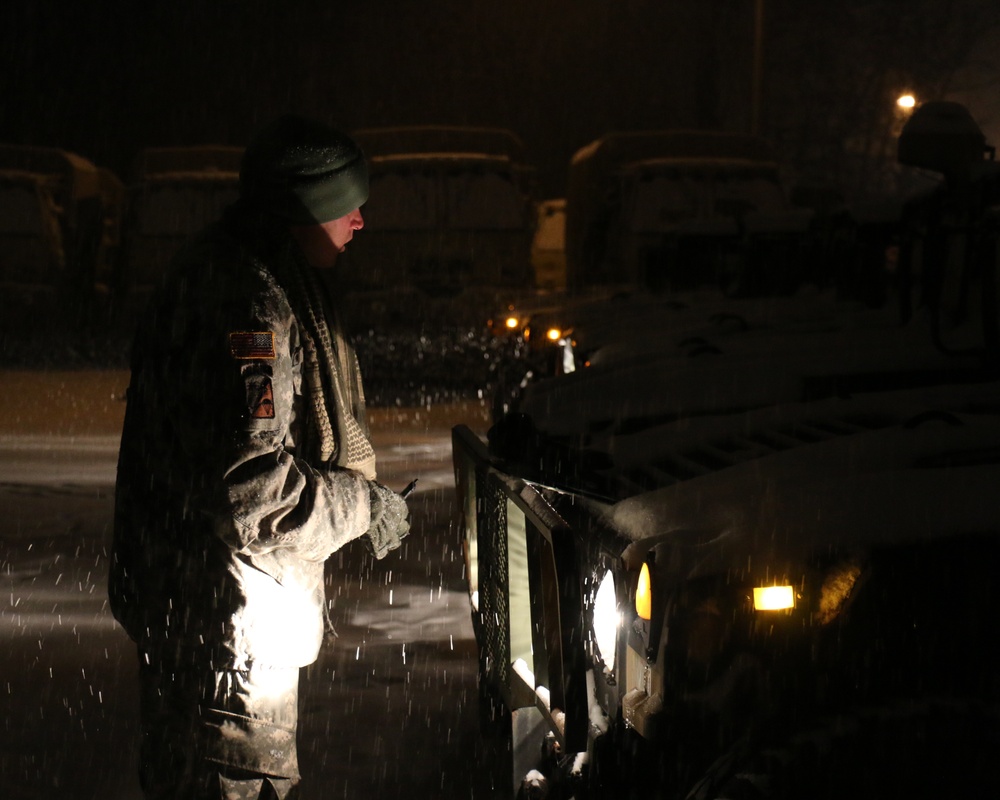 Virginia Guard personnel preparing for possible winter storm response operations