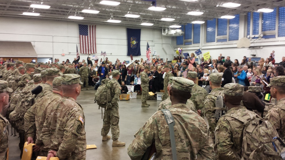 Pennsylvania’s 252nd Engineers return home, attend Yellow Ribbon event