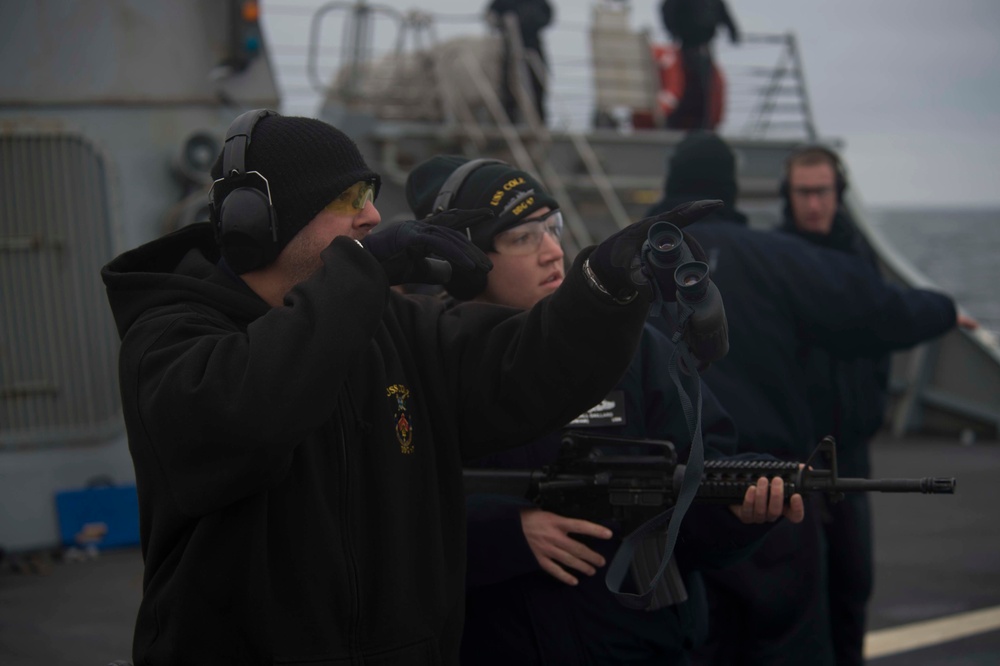 USS Cole conducts naval operations in the US 6th Fleet area of operations