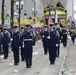 US Coast Guard Ceremonial Honor Guard marches in King Rex Parade