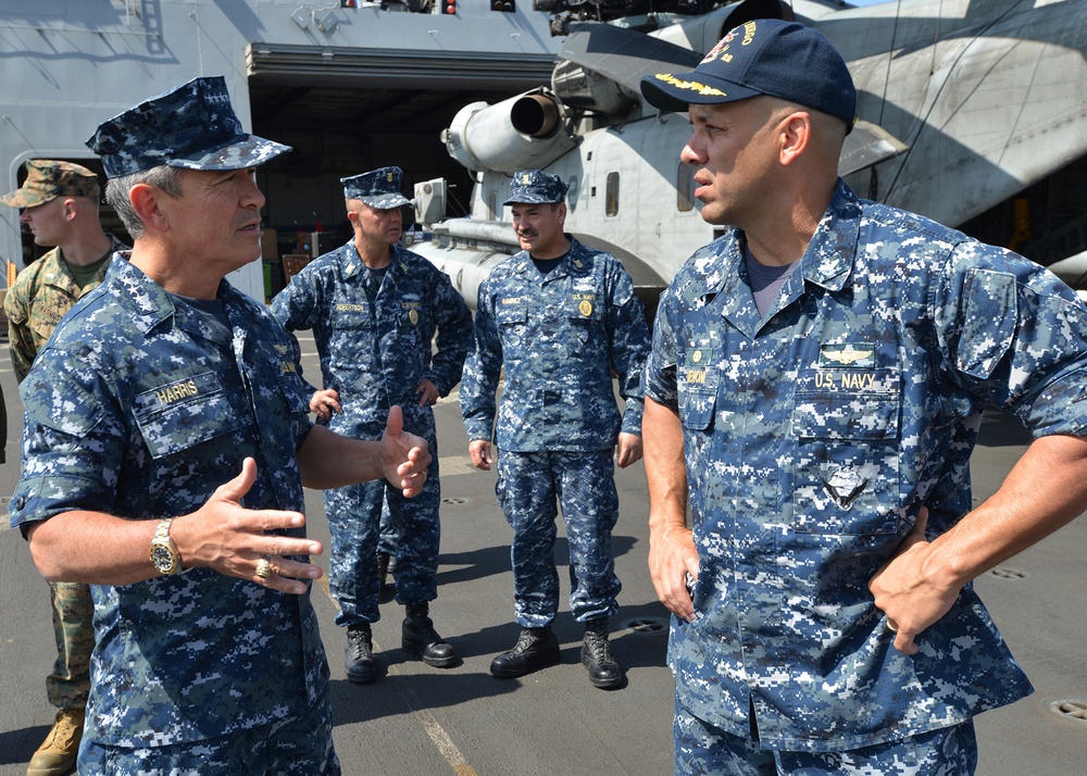 Adm. Harris visits USS San Diego
