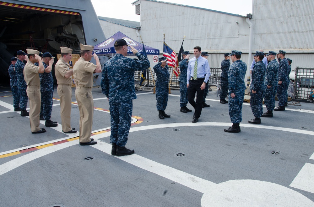 USS Fort Worth tour