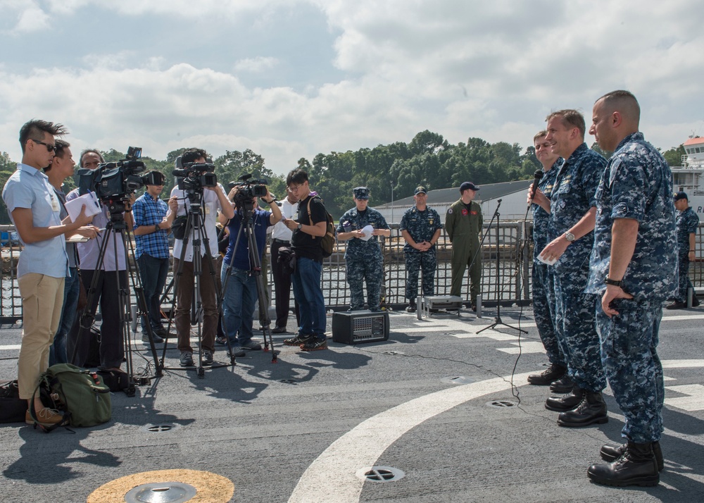 USS Fort Worth media tour